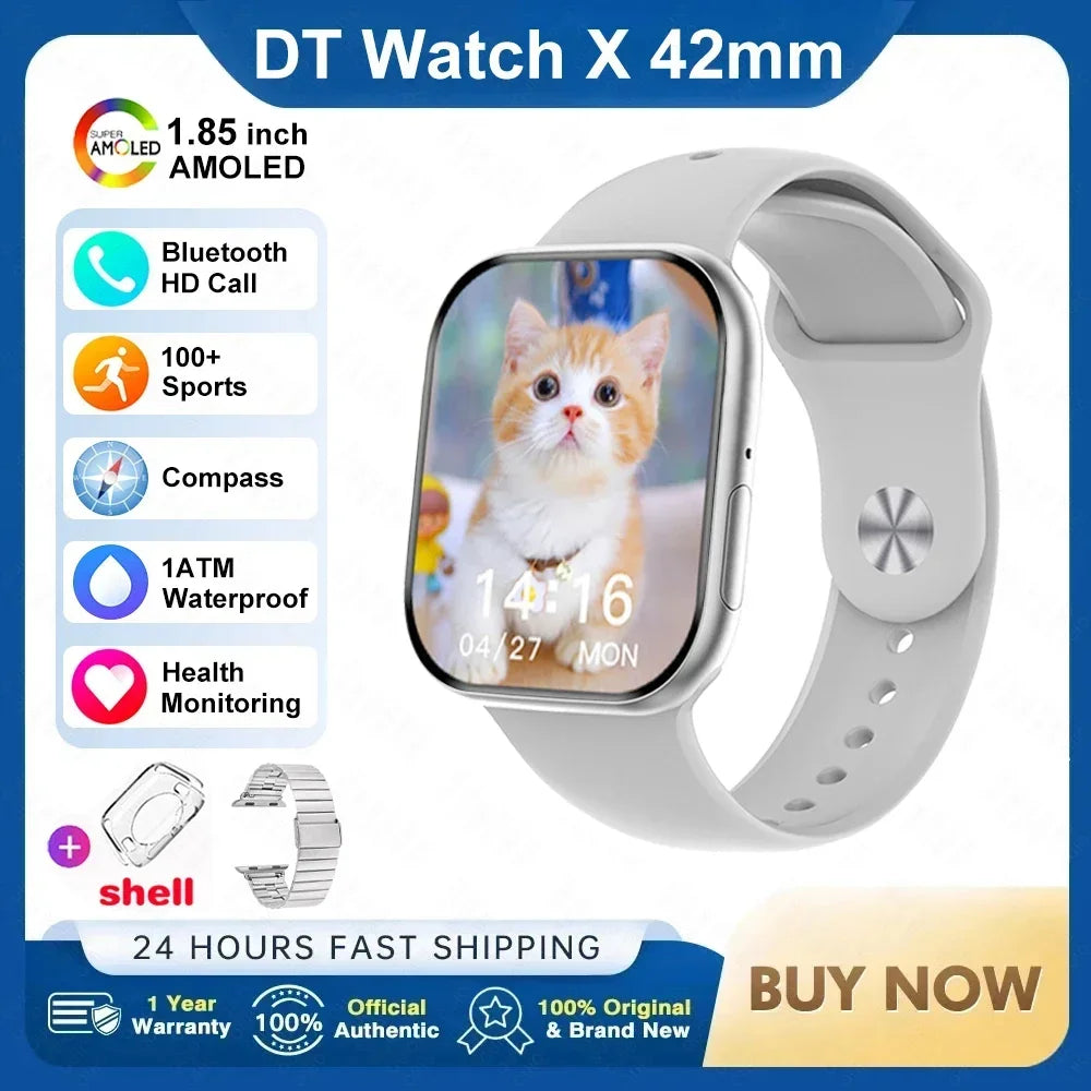 RDT 2025 New Original DT Watch10 Mini 4GB Memory HD Music 3D Surround Bluetooth Call Waterproof Smart Watch