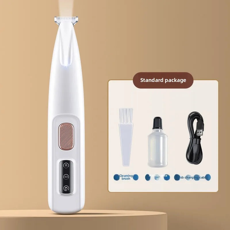 RDT Pet Grooming Clippers Dog Cat LED Light Waterproof Electric Trimmer for Paws Feet