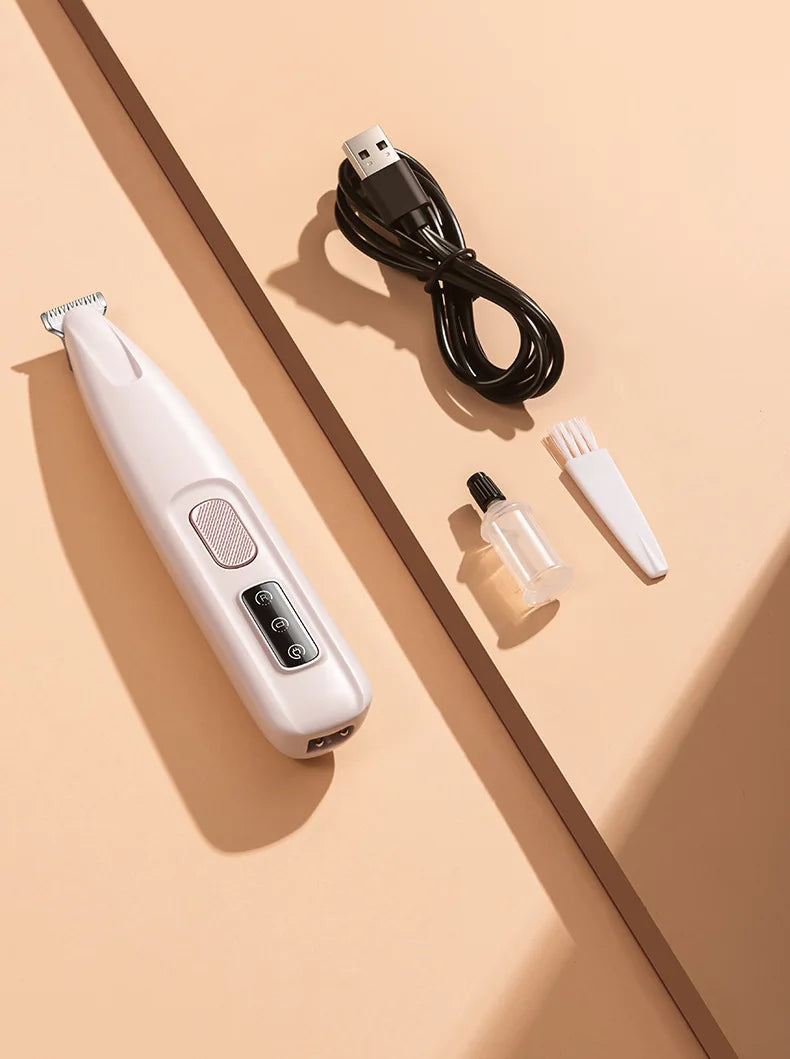 RDT Pet Grooming Clippers Dog Cat LED Light Waterproof Electric Trimmer for Paws Feet