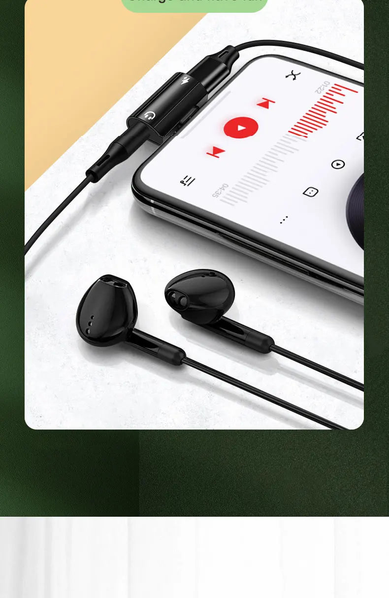 RDT USB Type C to 3.5mm Headphone and Charger Adapter 30W Fast Charging Splitter With Aux Audio