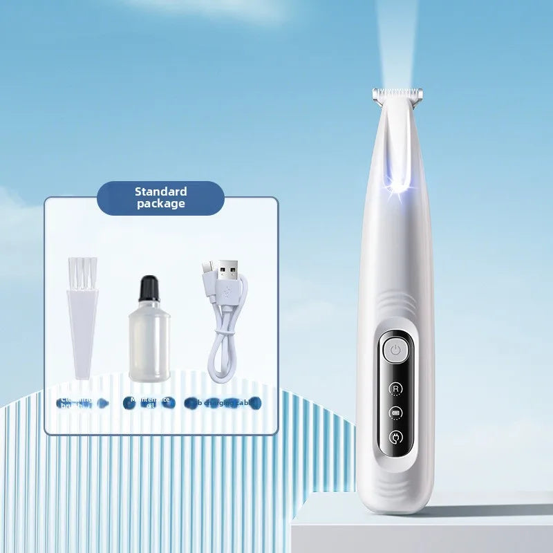 RDT Pet Grooming Clippers Dog Cat LED Light Waterproof Electric Trimmer for Paws Feet