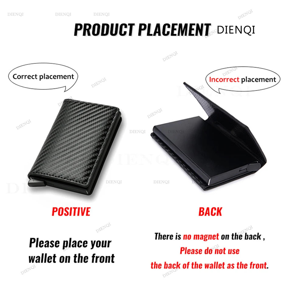 RDT Anti Thief Credit Card Holder Smart Minimalist Wallet