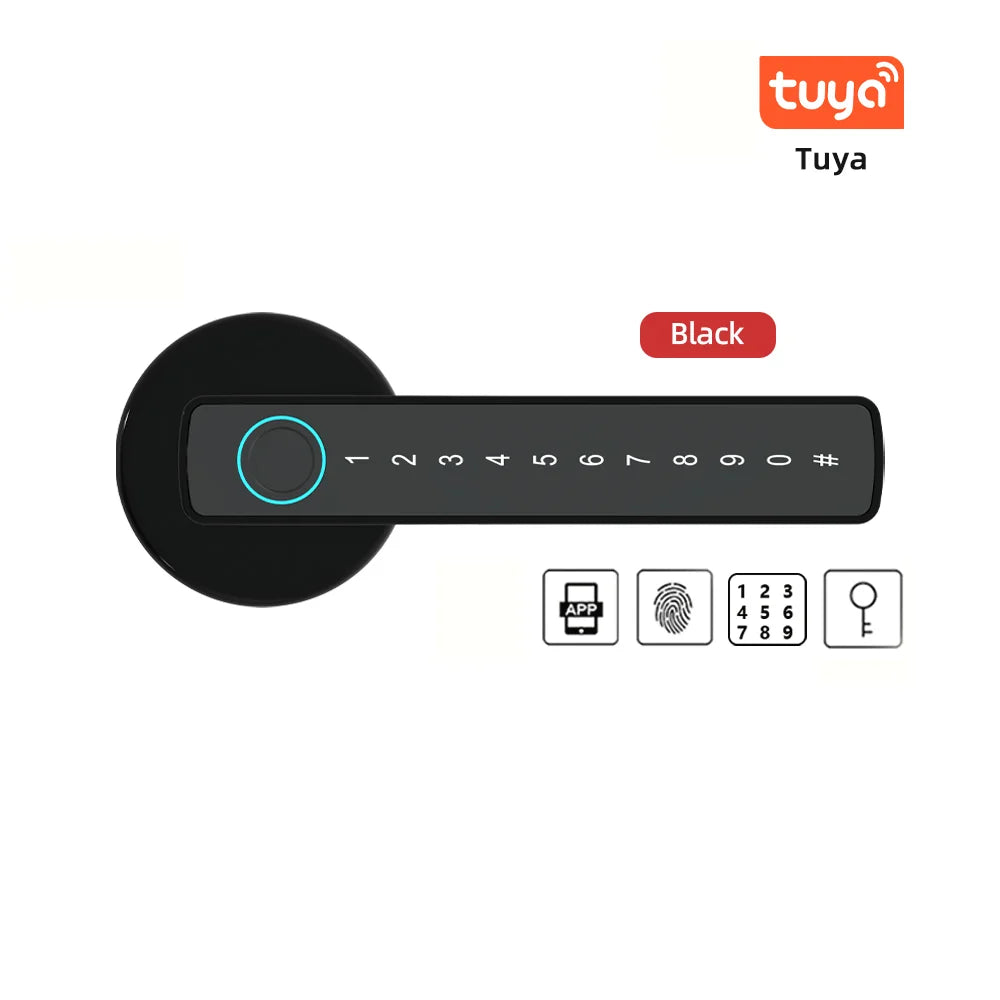 RDT Smart Fingerprint Indoor Lock Password/Key/Tuya APP/Bluetooth