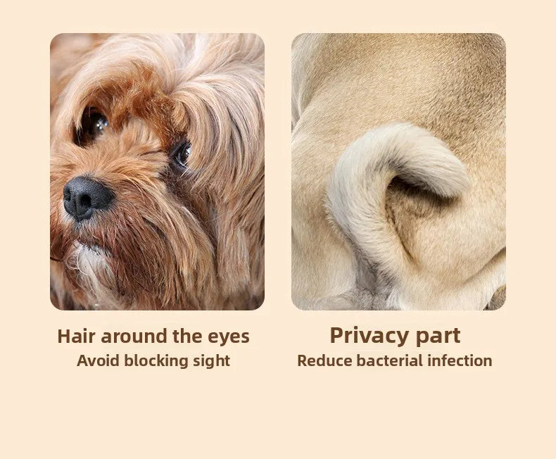 RDT Pet Grooming Clippers Dog Cat LED Light Waterproof Electric Trimmer for Paws Feet