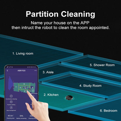 RDT X8 Robot Vacuum Cleaner ,Laser System, Multiple Floors Maps, Zone Cleaning