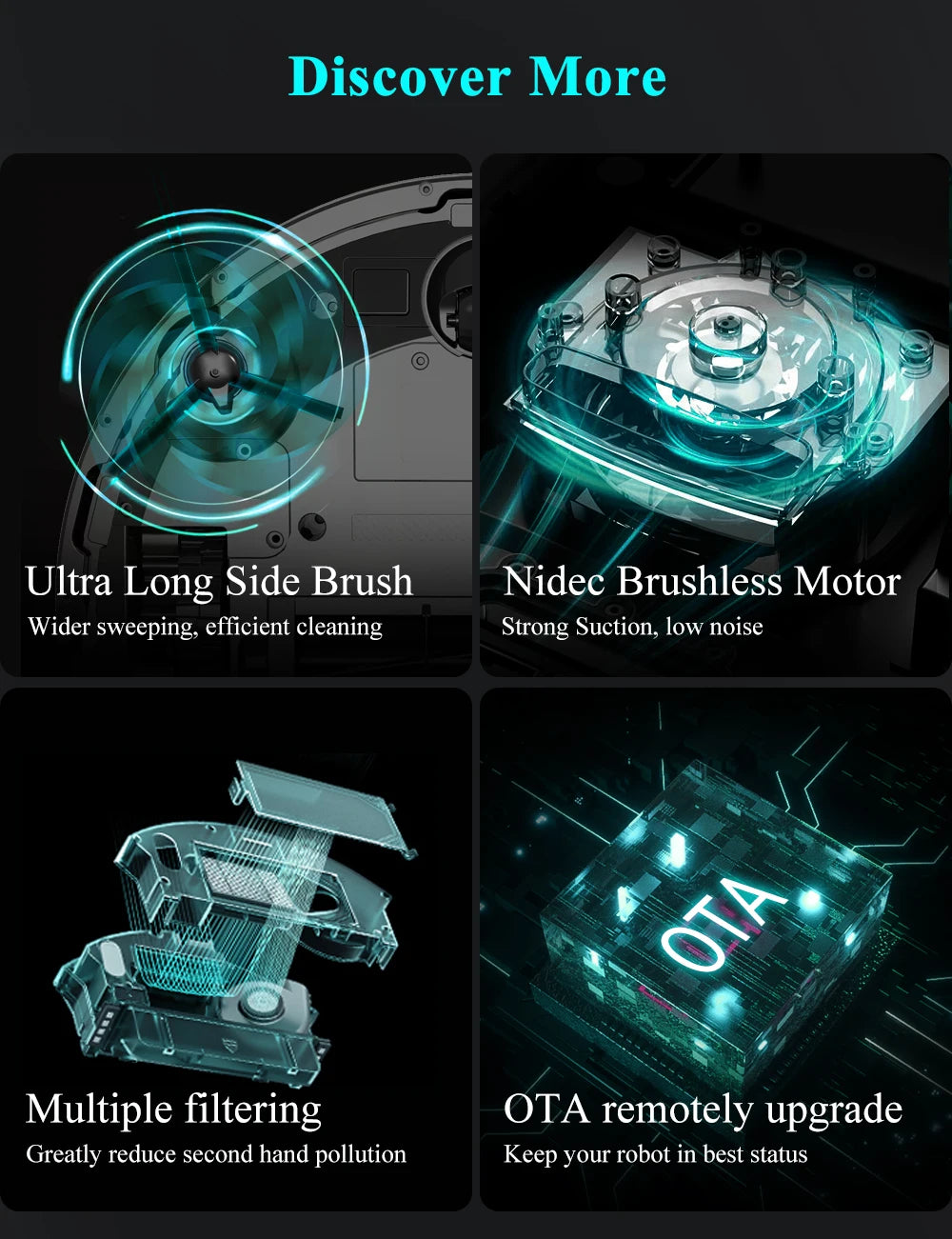 RDT X8 Robot Vacuum Cleaner ,Laser System, Multiple Floors Maps, Zone Cleaning