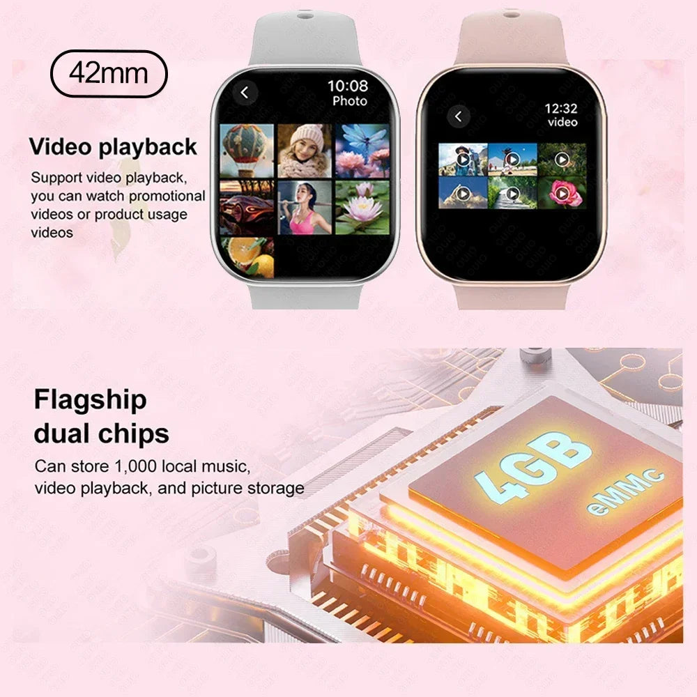 RDT 2025 New Original DT Watch10 Mini 4GB Memory  HD Music 3D Surround Bluetooth Call Waterproof Smart Watch