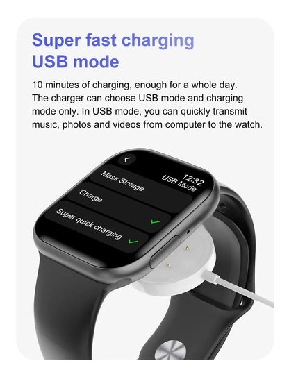 RDT 2025 New Original DT Watch10 Mini 4GB Memory  HD Music 3D Surround Bluetooth Call Waterproof Smart Watch