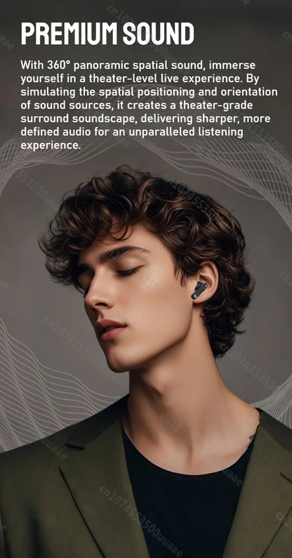 RDT Monster AuraFit Earbuds 360° Stereo Wireless Bluetooth Headphone ANC 5.3 Earphone