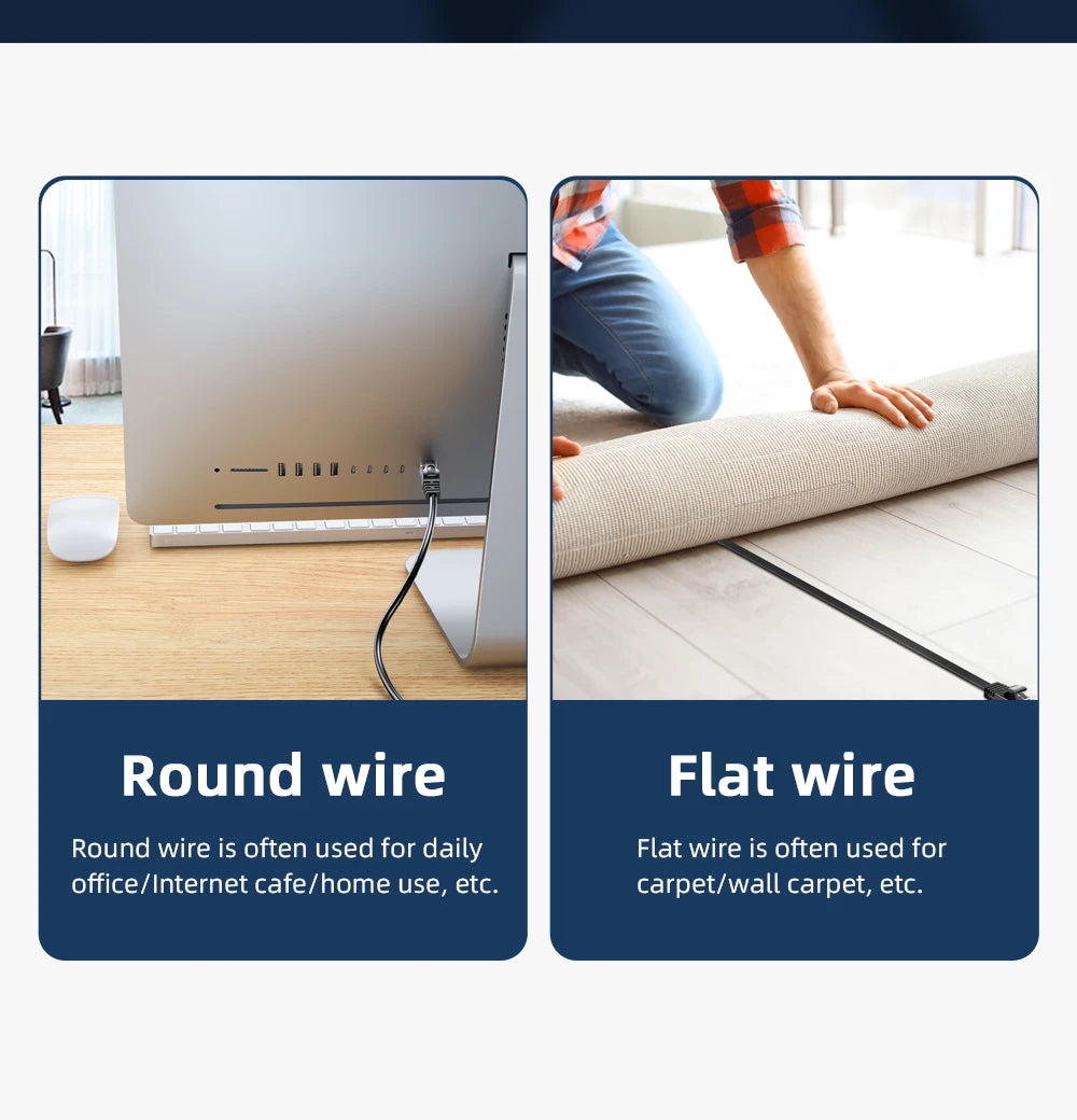 RDT Ethernet Cable Cat6 Lan Cable UTP CAT 6 RJ 45 Network Cable 5m/10m/15m Patch Cord for Laptop Router RJ45 Network Cable