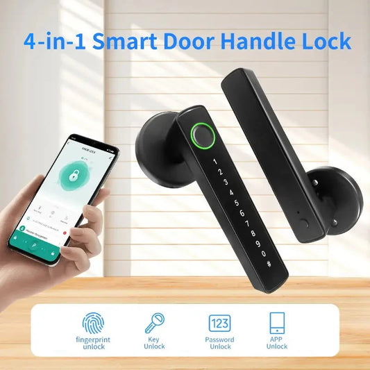 RDT Smart Fingerprint Indoor Lock Password/Key/Tuya APP/Bluetooth