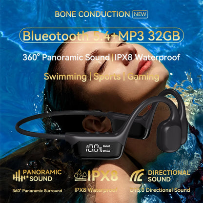 RDT Waterproof Headset for Swimming/sport Bluetooth 5.4 Wireless