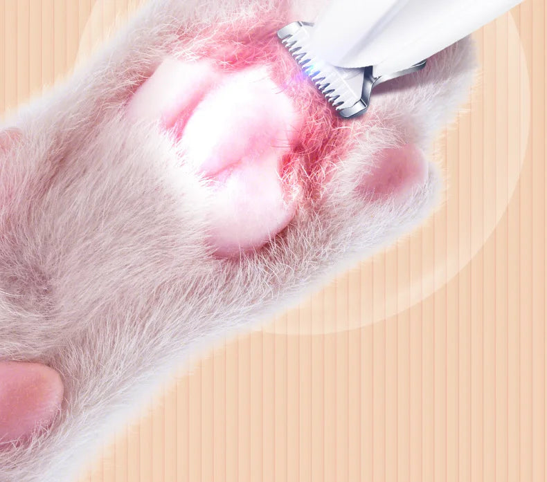 RDT Pet Grooming Clippers Dog Cat LED Light Waterproof Electric Trimmer for Paws Feet