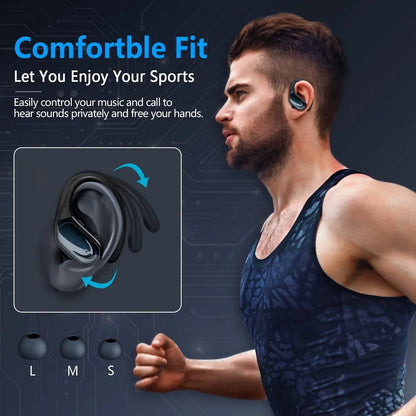 RDT Bluetooth 5.3 Earphones True Wireless Headphones with Mic Button , Noise Cancelation
