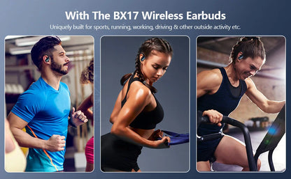 RDT Bluetooth 5.3 Earphones True Wireless Headphones with Mic Button , Noise Cancelation