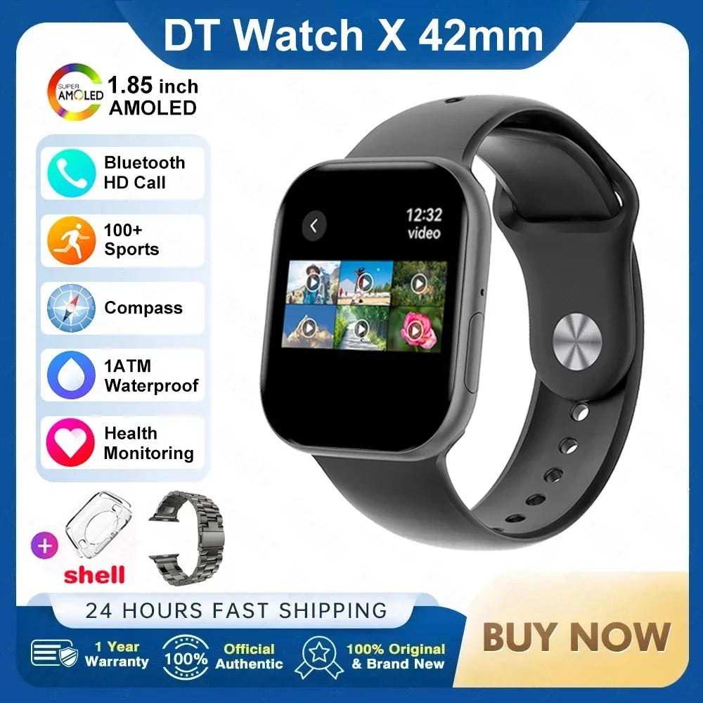 RDT 2025 New Original DT Watch10 Mini 4GB Memory  HD Music 3D Surround Bluetooth Call Waterproof Smart Watch