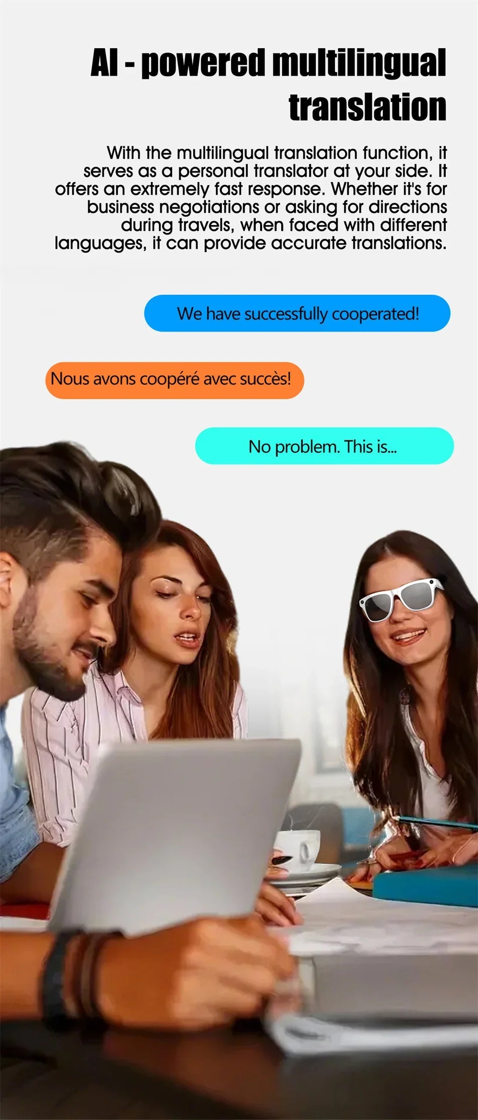 RDT 4K HD AI Control Smart Glasses 2025