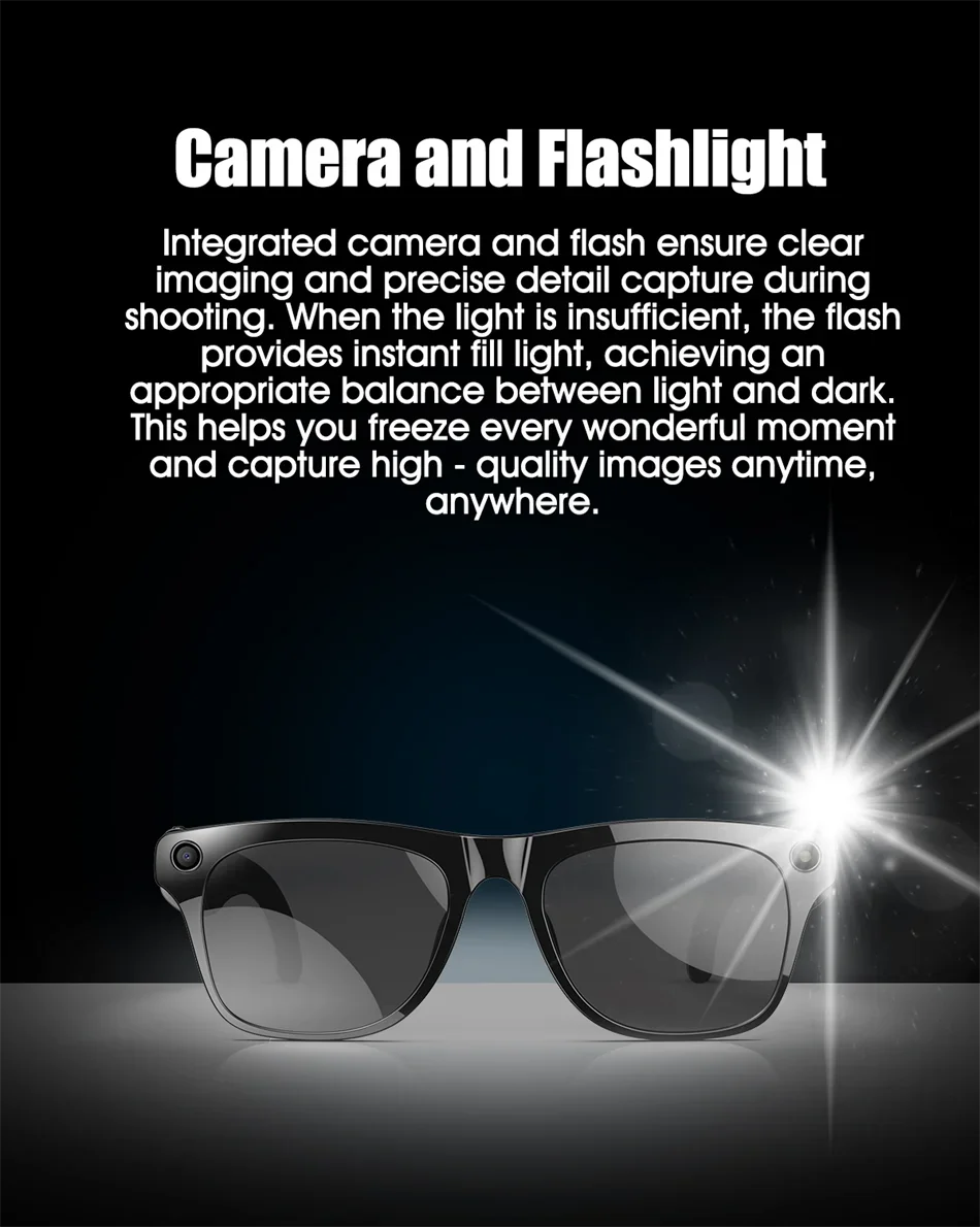 RDT 4K HD AI Control Smart Glasses 2025