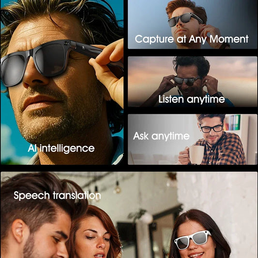 RDT 4K HD AI Control Smart Glasses 2025