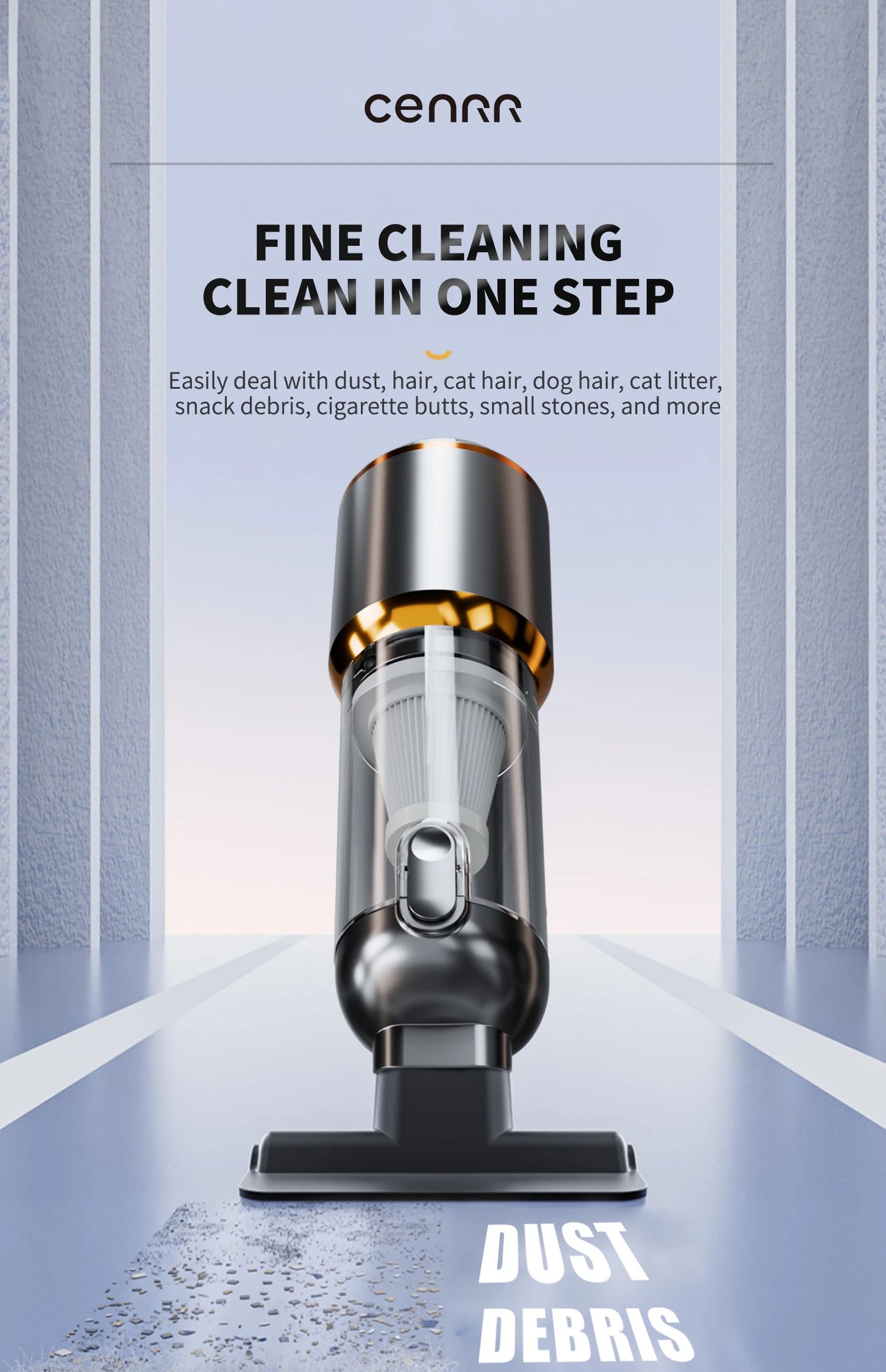 RDT Mini Car Powerful Wireless Vacuum Cleaner