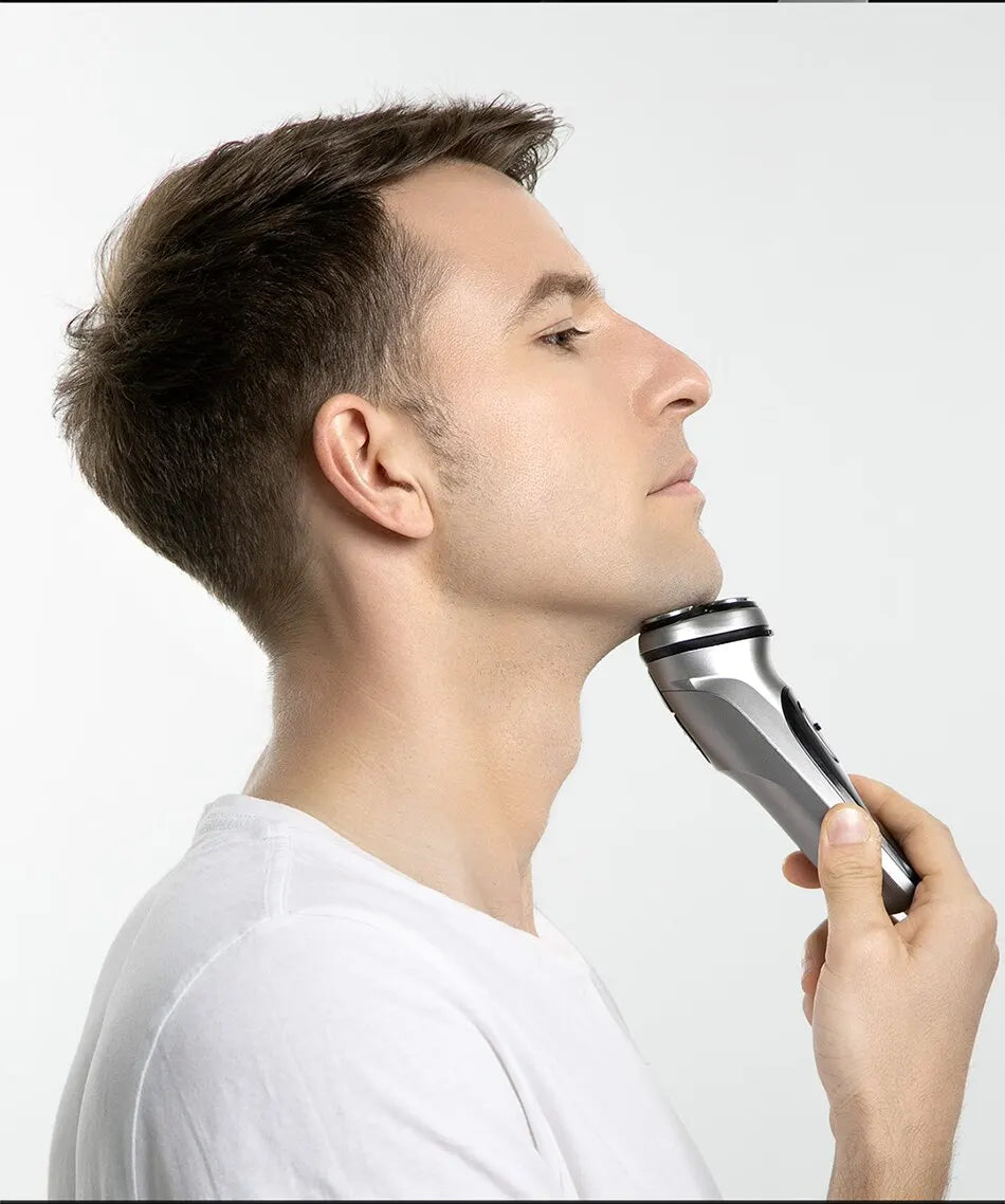 RDT Blackstone Electrical Rotary Shaver for Men 3D Floating Blade Washable Type-C USB Rechargeable