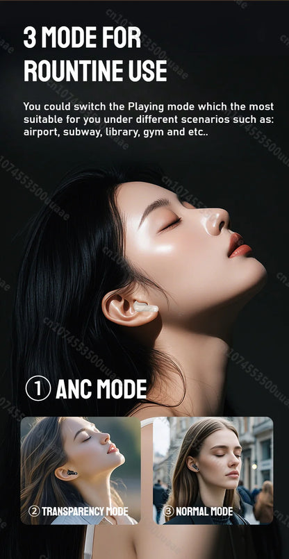 RDT Monster AuraFit Earbuds 360° Stereo Wireless Bluetooth Headphone ANC 5.3 Earphone