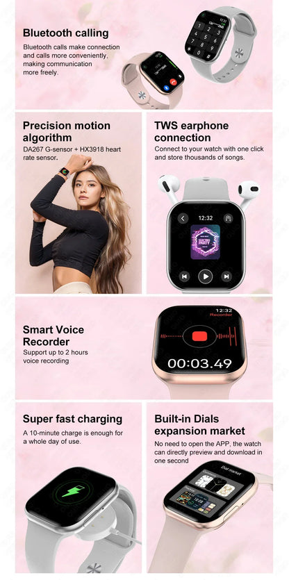 RDT 2025 New Original DT Watch10 Mini 4GB Memory  HD Music 3D Surround Bluetooth Call Waterproof Smart Watch