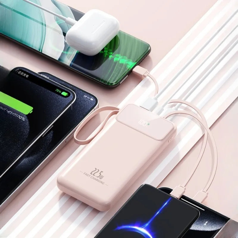 RDT Fast Charging Power Bank with Built-in Cable 10000mAh/20000mAh