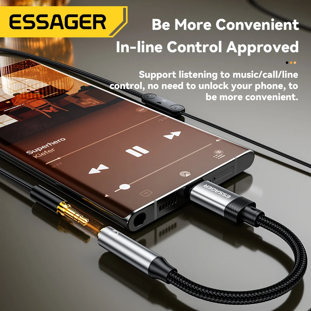 RDT Lightning Charger to 3.5mm jack Audio Adapter Headphone