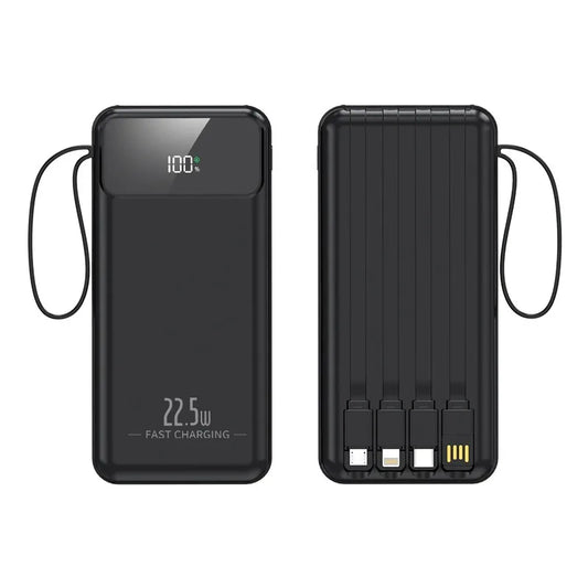 RDT Fast Charging Power Bank with Built-in Cable 10000mAh/20000mAh