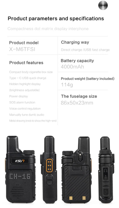RDT Walkie Talkie 2pcs/1pcs Mini Size Portable Handheld Radio Wireless Set Two Way Radio Station communication Transceiver