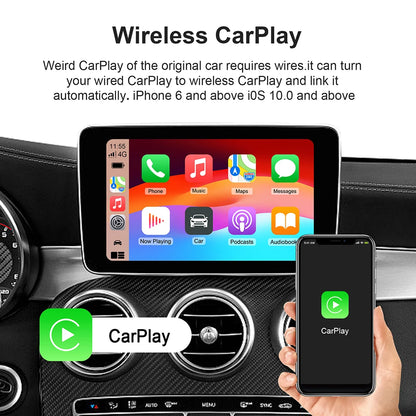 RDT Carplay AI Box Android 13 Wireless Android Auto Smart TV Box For Youtube Netflix