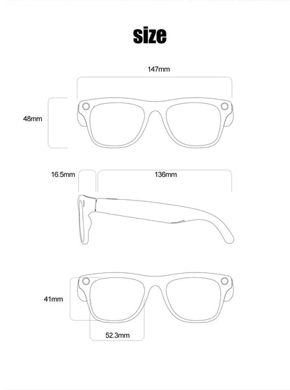 RDT 4K HD AI Control Smart Glasses 2025