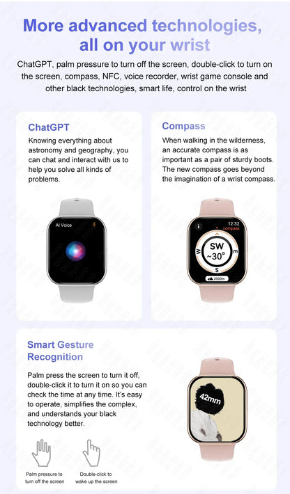 RDT 2025 New Original DT Watch10 Mini 4GB Memory  HD Music 3D Surround Bluetooth Call Waterproof Smart Watch