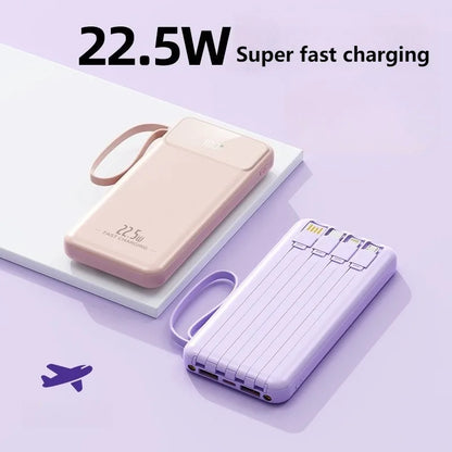 RDT Fast Charging Power Bank with Built-in Cable 10000mAh/20000mAh