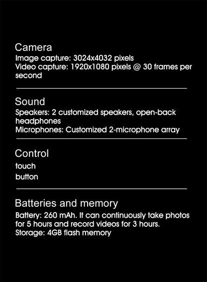 RDT 4K HD AI Control Smart Glasses 2025