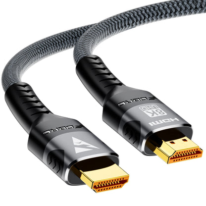 RDT 8K HDMI Cable 2.1 48Gbps  High Speed HDMI Braided Cord HDR 10 for Compatible Laptop/PS5