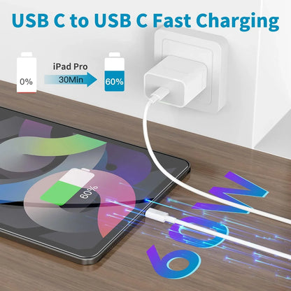 RDT 1-2 Sets 20W US PD Fast Charger For iPhone 14 13 12 11 Pro Max Plus XR