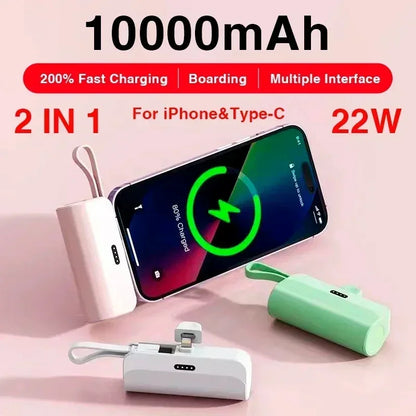 RDT 10000mAh Mini Portable Charger  for IPhone