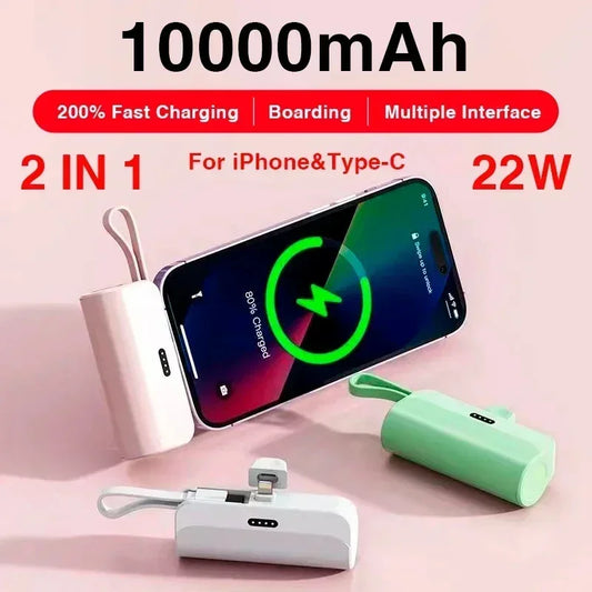 RDT 10000mAh Mini Portable Charger  for IPhone