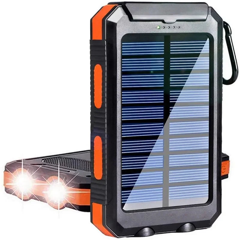 RDT Waterproof Outdoor Solar Power Bank 38800mAh Dual USB Travel Powerbanks For Camping