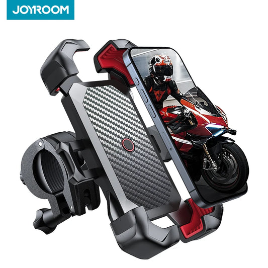 RDT Joyroom Bike Phone Holder 360° View Universal Bicycle Phone Holder for 4.7-7 inch Mobile Phone Stand Shockproof Bracket GPS Clip