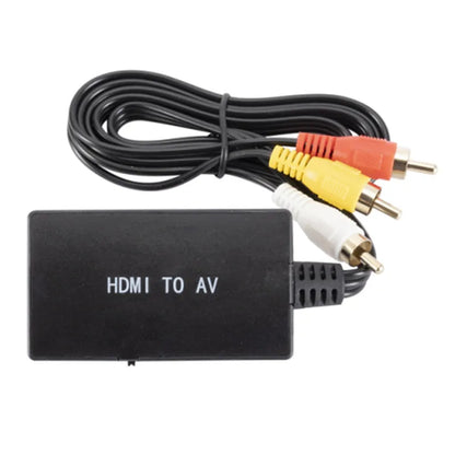 RDT HDMI-compatible To RCA AV/CVBS Adapter Video Converter Box Supports PAL/NTSC Compatible for TV, DVD, Blu-ray Player, HD Box