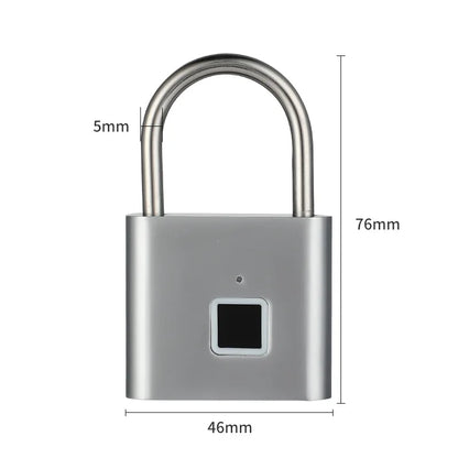 RDT Quality Waterproof Fingerprint Lock Keyless Anti-Theft Smart Lock Fingerprint Padlock Zinc Alloy Safety Electronic Door Locks