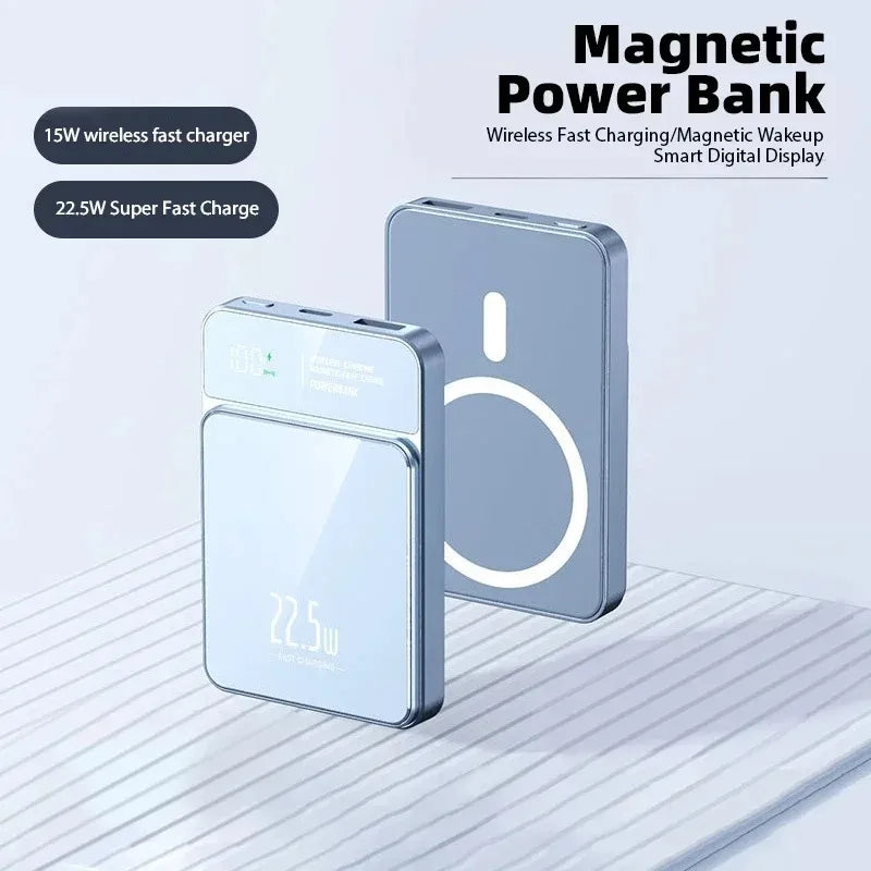 RDT 20000mAh 22.5W Ultra-thin Magnetic Wireless Small Portable Power Bank
