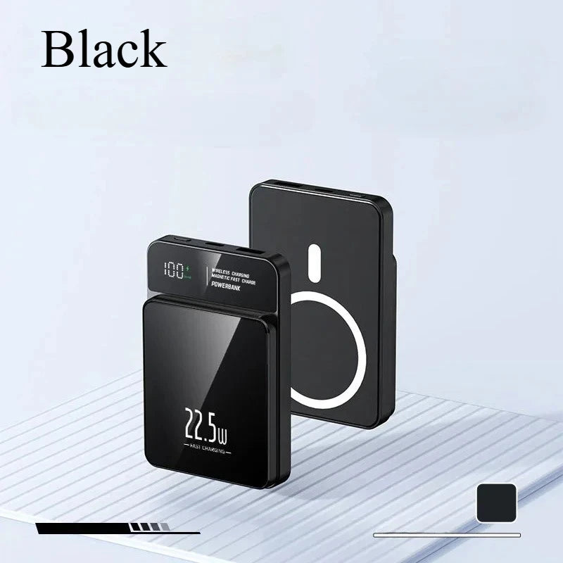 RDT 20000mAh 22.5W Ultra-thin Magnetic Wireless Small Portable Power Bank