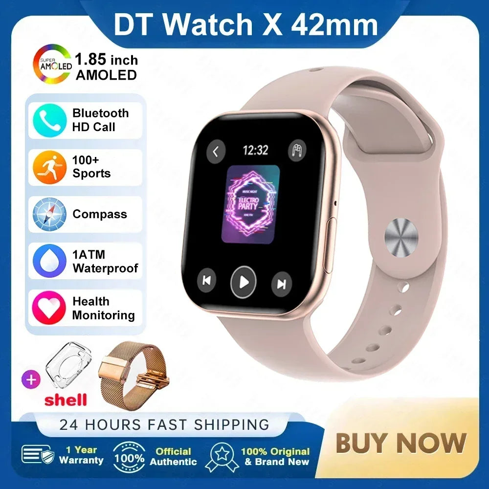 RDT 2025 New Original DT Watch10 Mini 4GB Memory  HD Music 3D Surround Bluetooth Call Waterproof Smart Watch
