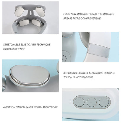 RDT Neck Massage Machine 4 Head And Neck Protection Heating Machines Breathing