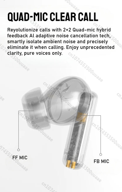 RDT Monster AuraFit Earbuds 360° Stereo Wireless Bluetooth Headphone ANC 5.3 Earphone