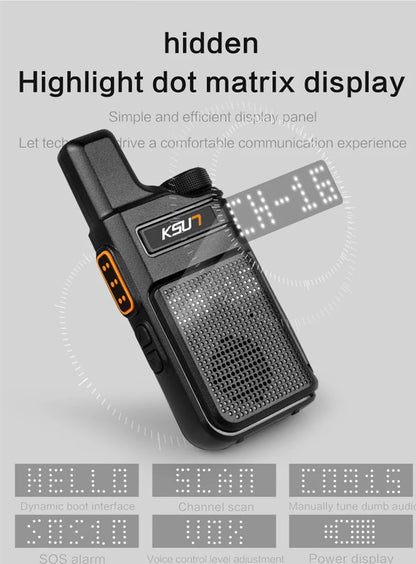 RDT Walkie Talkie 2pcs/1pcs Mini Size Portable Handheld Radio Wireless Set Two Way Radio Station communication Transceiver